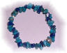 Turquoise and lapis lazuli bead and silver nugget bracelet