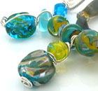 new lampwork silver necklaes